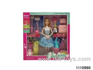 11.5 inch 9 jointed doll set