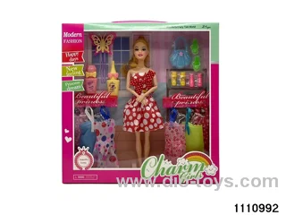 11.5 inch 9 jointed doll set