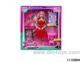11.5 inch 9 jointed doll set