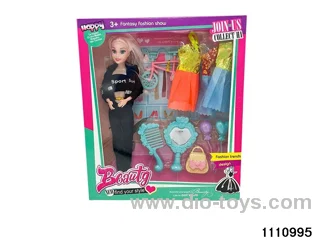11.5 inch 9 jointed doll set
