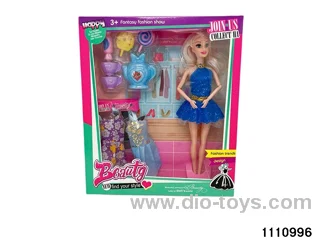11.5 inch 9 jointed doll set