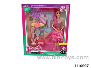 11.5 inch 9 jointed doll set