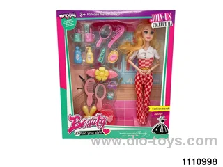 11.5 inch 9 jointed doll set