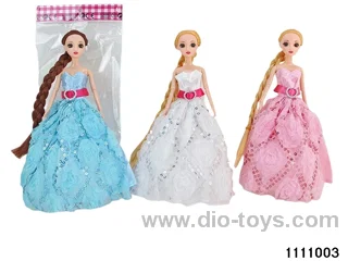 11.5 inch 9 jointed doll set