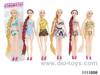11.5 inch 9 jointed doll set