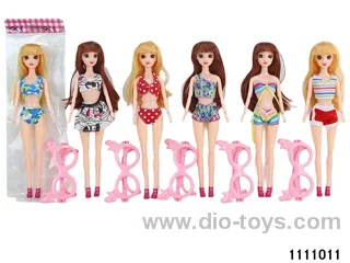 11.5 inch 9 jointed doll set