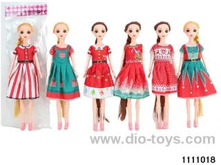 11.5 inch 9 jointed doll set