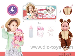 12 "Brown bear theme baby diaper + baby bottle 4 sound IC package