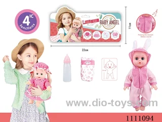14 "Pink rabbit theme baby diaper + baby bottle 4 sound IC package