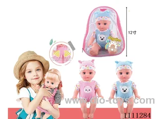 12 "full body vinyl doll boy with hat and Russian IC 6-tone package