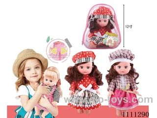 12-inch full-body vinyl doll brunette girl doll with Russian IC 6-tone package
