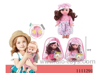 12-inch full-body vinyl doll brunette girl doll with Russian IC 6-tone package