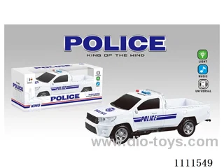 Electric universal simulation single-row pickup police car with lights and music
