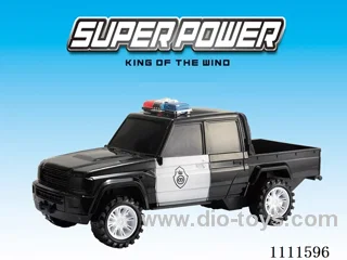 Inertia car 4-door pickup police car
