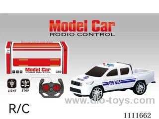 Remote control car 4 ch two-seat new pickup police car