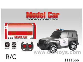Remote control car 4 ch off-road police car