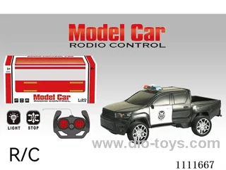 Remote control car 4 ch 4-door pickup police car