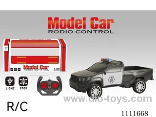 Remote control car 4 ch 2-door pickup police car