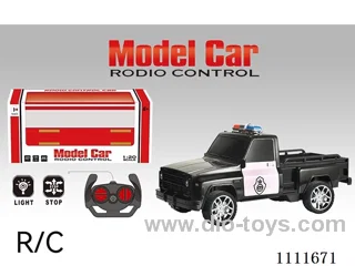 Remote control car 4 GMC pickup police car