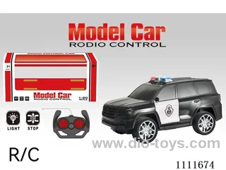 Remote control car 4 to Toyota land patrol off-road police car