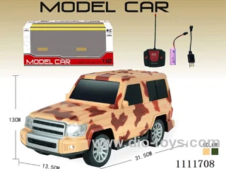 Remote control car 1:12 4 ch remote control camouflage off-road vehicle