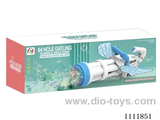 Gatling 64-hole bubble gun