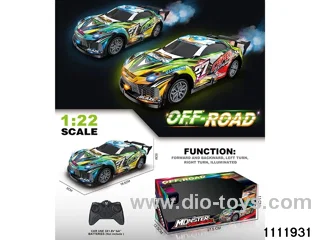 RC car with light(no electricity included)
