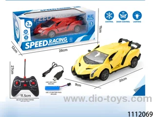 1:20 5 way open door remote control car (red/yellow)