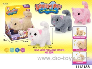 Plush Battery Operated Cat