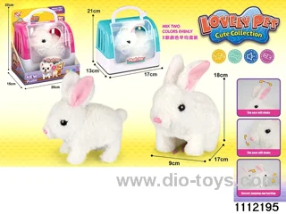 Plush electric rabbit + cage