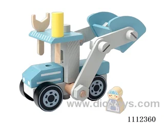 Blue service car