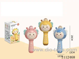 English multifunctional microphone (built-in lithium battery) yellow, pink and blue mixed