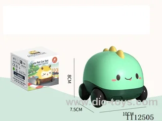 Inertial power car dinosaur teether