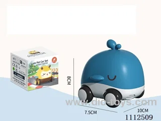 Inertial power car whale tape teether