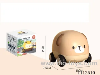 Inertial power car dog teether
