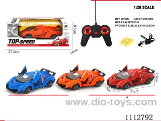 1:24 5ch Open door rc car not included battery/two mixed