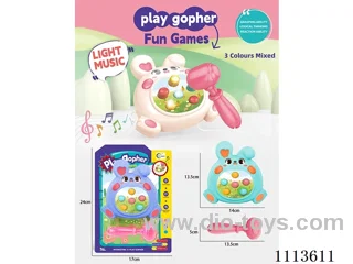 Puzzle Whack-a-Mole with Light Music/Rabbit (3 color mix)