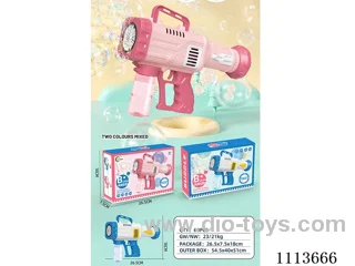 Automatic 12-hole rocket bubble gun