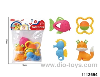4pcs Teether Playset