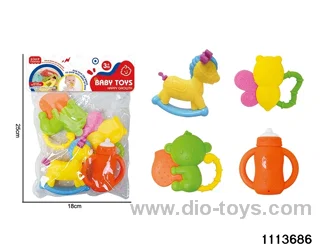 4pcs Teether Playset