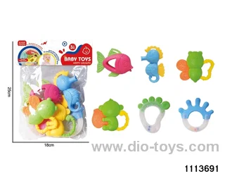 6pcs Teether Playset