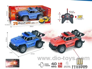 40MHz 1:18 5ch rc car  with light/spray not included battery