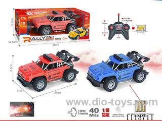 40MHz 1:18 5ch rc car  with light/spray not included battery