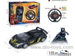 27MHz 1:16 4ch rc car  with light included battery