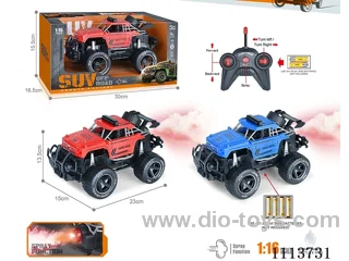 40MHz 1:16 5ch rc car  with spray not included battery