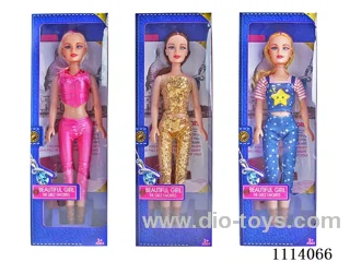 18 "42.5 cm 5 joint bare body Color Print Eye Music Barbie doll +IC (AG13*2) (3 mixed)