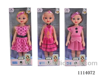 12 "28 cm 5 joints empty body Color print eyes Music Fat Child doll (3 mixed)