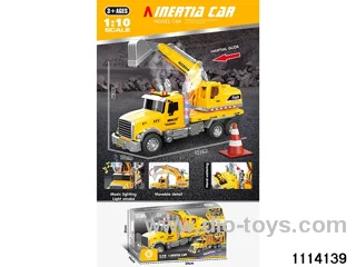 Sound and light excavator truck with spray