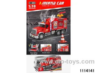 Sound and light fire cabinet truck with spray