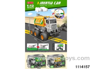 Crash sound and light sanitation vehicle